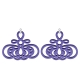 Violette, besondere Schmuck Anhänger für Ohrringe aus Silber von Romy North