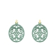 Anhänger jadegrün aus Horn für das Wechselsystem mit Ornamenten in Jadegrün aus der hawaii Kollektion