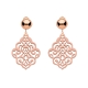 Ohrringe Horn Ohrclips Rosegold in Nude von Romy North
